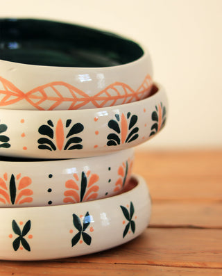 Grecian Leaf Κεραμικό Βαθύ Πιάτο 04