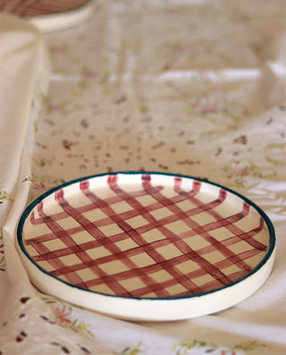 HANDMADE CERAMIC DINNER PLATE FOR GIFT