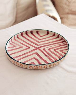 HAND PAINT CERAMIC PLATTER