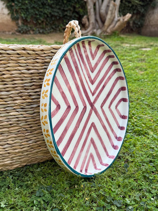 LARGE CERAMIC SERVING PLATTER