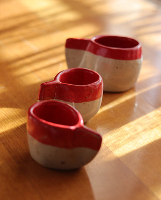 Handcrafted ceramic mug set