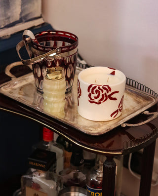 (420 gr) Roses and Vanilla Scented Candle