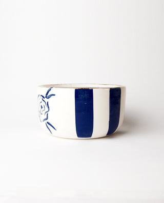 Royal Blue Stripe Bowl