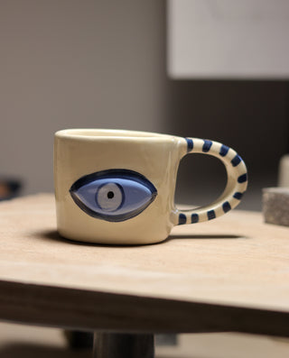 Blue Eye Mug with handle