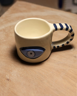 Blue Eye Mug with handle