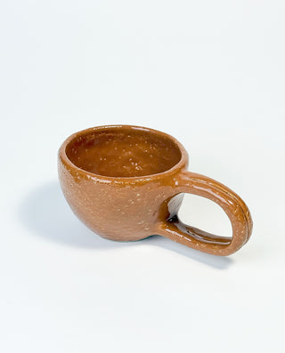 CARAMEL GLAZE HANDMADE CERAMIC TEA CUP