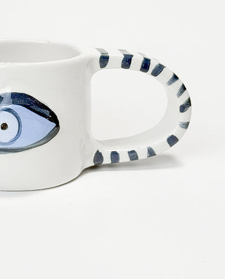 CERAMIC MUG WITH BLUE EYE 