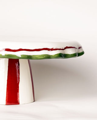 Ceramic holiday cake stand
