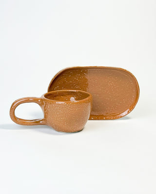 HANDMADE CERAMIC MUG WITH GLAZE