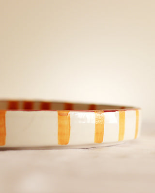 HAND PAINT CERAMIC SERVING PLATTER