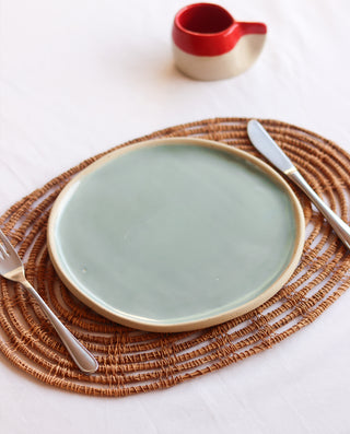 handmade ceramic dinner plate