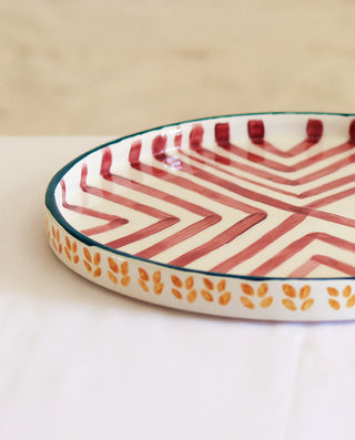 ROUND CERAMIC SERVING PLATTER