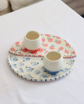 SET OF stylish decorative ceramic mugs