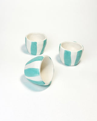 STRIPE CERAMIC ESPRESSO CUPS