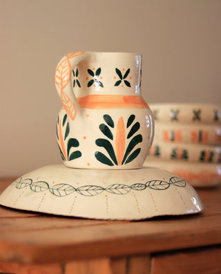 ceramic carafe with lid