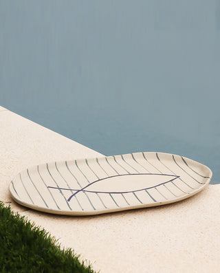 Handmade ceramic cheese board – pottery serving platter