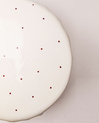 Ceramic holiday cake stand 